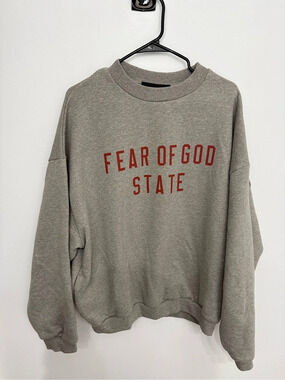 Fear of God Essentials State Crewneck Sweatshirt Gray
